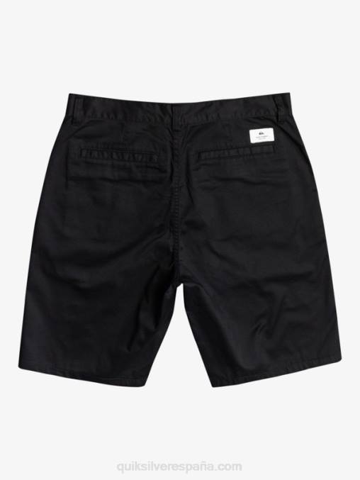 negro shorts chinos con escudo 21 D6T4D1274 hombres Quiksilver