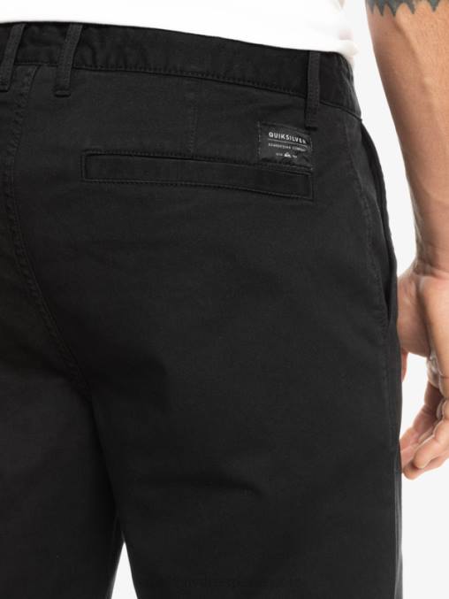 negro shorts chinos elásticos daily union 20 D6T4D856 hombres Quiksilver