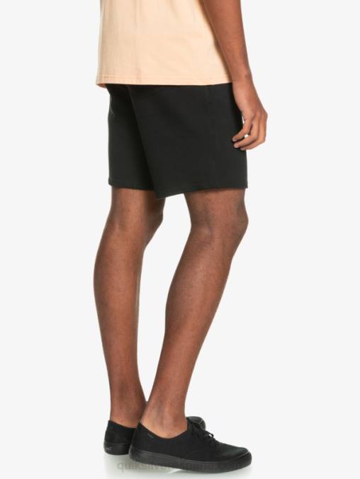 negro shorts de chándal orgánicos essentials 19 D6T4D1660 hombres Quiksilver
