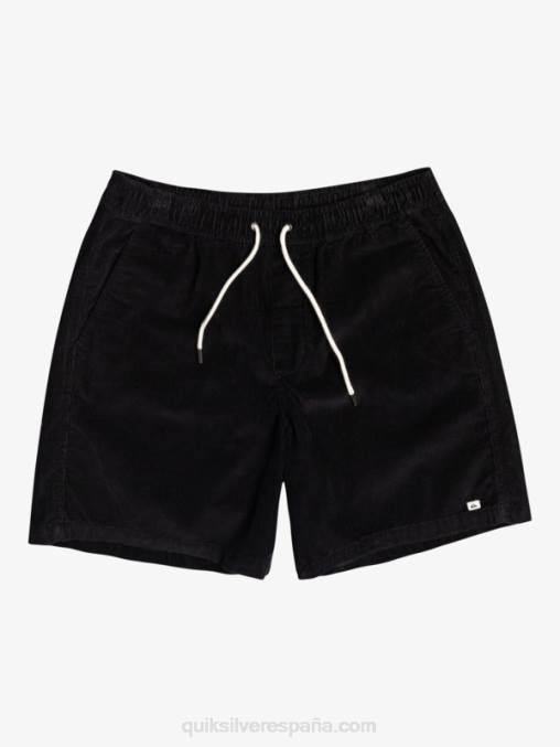 negro shorts de pana taxer D6T4D360 hombres Quiksilver