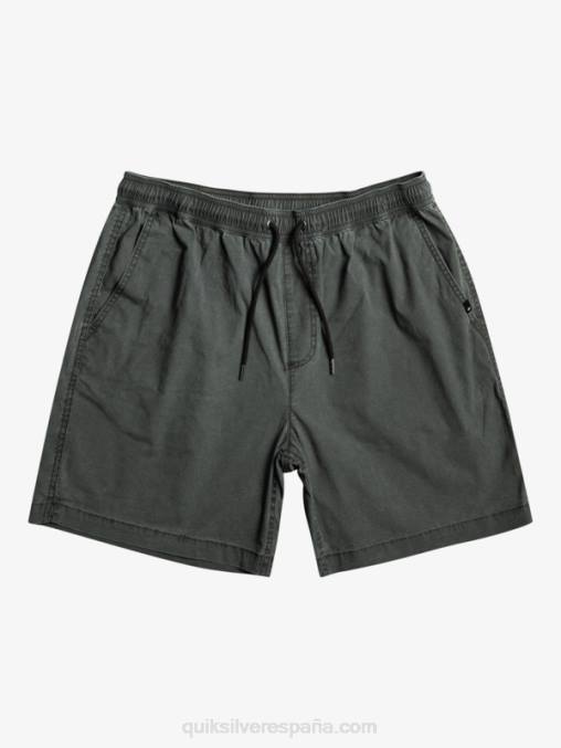 negro shorts elásticos taxer D6T4D321 hombres Quiksilver