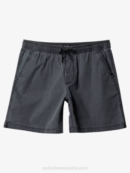negro shorts taxer 17 con cintura elástica D6T4D1381 hombres Quiksilver