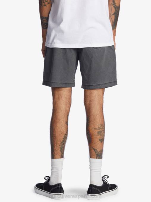 negro shorts taxer 17 con cintura elástica D6T4D1381 hombres Quiksilver