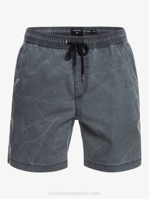 negro shorts taxer 17 con cintura elástica D6T4D1381 hombres Quiksilver