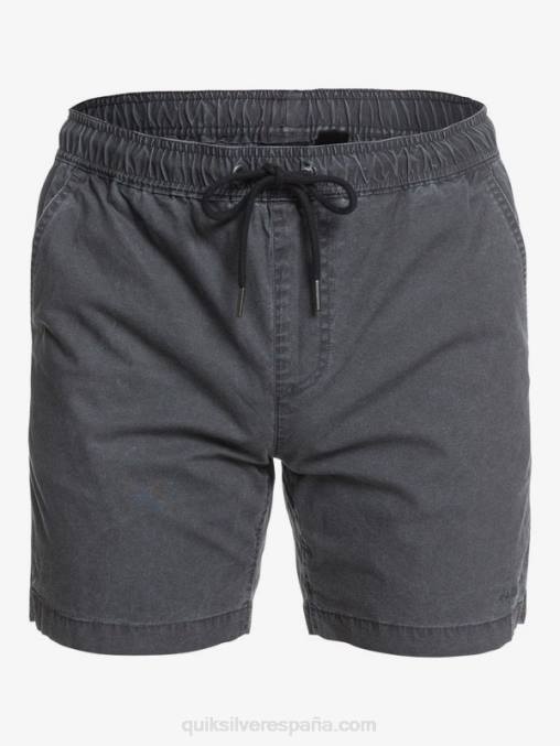 negro shorts taxer 17 con cintura elástica D6T4D1381 hombres Quiksilver