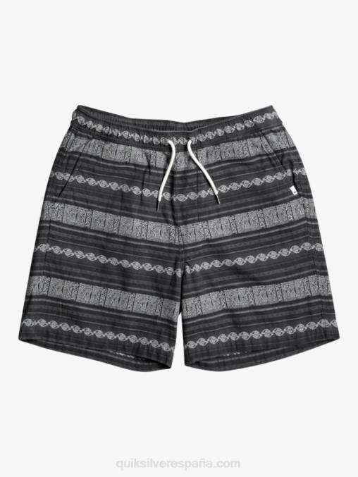 negro taxer jaquard hori pantalones cortos taxer en jacquard D6T4D423 hombres Quiksilver