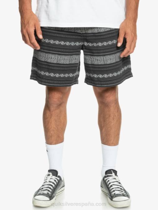 negro taxer jaquard hori pantalones cortos taxer en jacquard D6T4D423 hombres Quiksilver