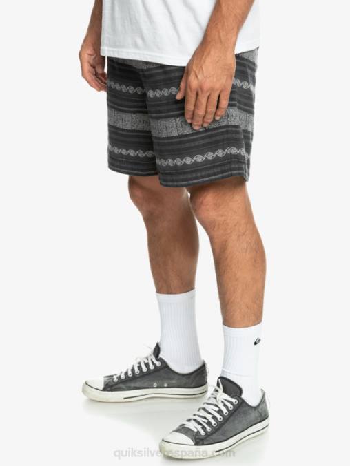 negro taxer jaquard hori pantalones cortos taxer en jacquard D6T4D423 hombres Quiksilver