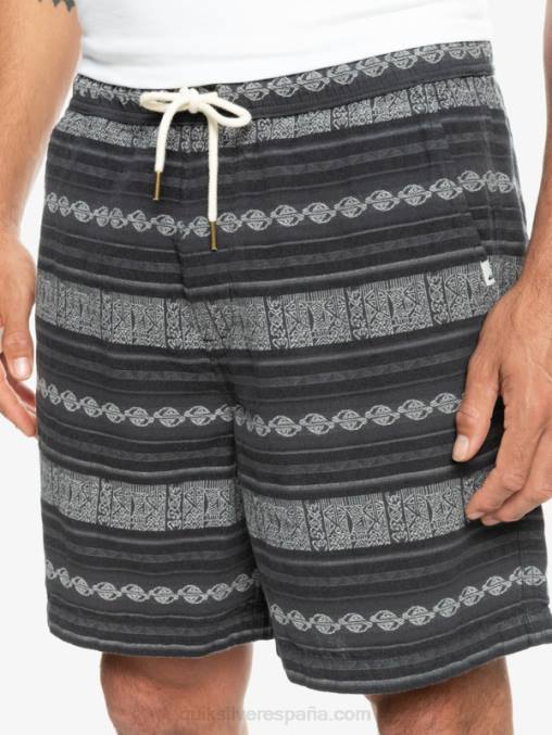 negro taxer jaquard hori pantalones cortos taxer en jacquard D6T4D423 hombres Quiksilver