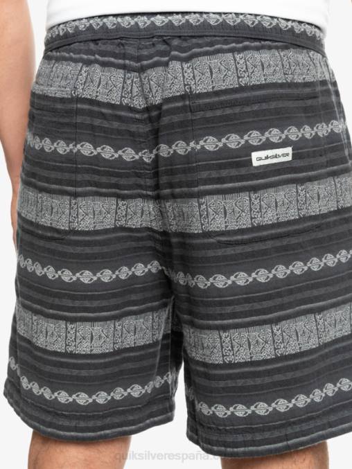 negro taxer jaquard hori pantalones cortos taxer en jacquard D6T4D423 hombres Quiksilver