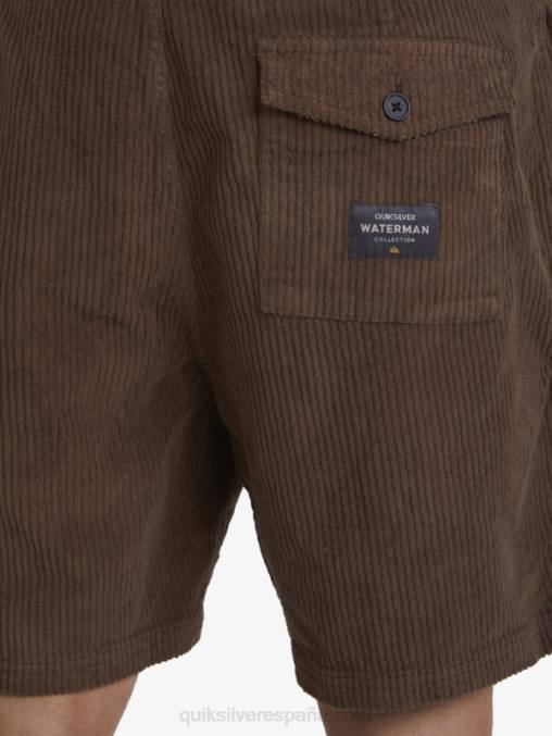 tierra oscura shorts de pana Waterman Cordy D6T4D875 hombres Quiksilver