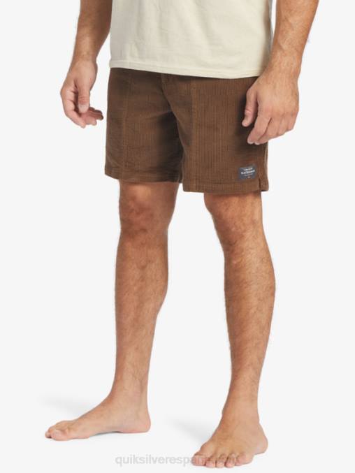 tierra oscura shorts de pana Waterman Cordy D6T4D875 hombres Quiksilver