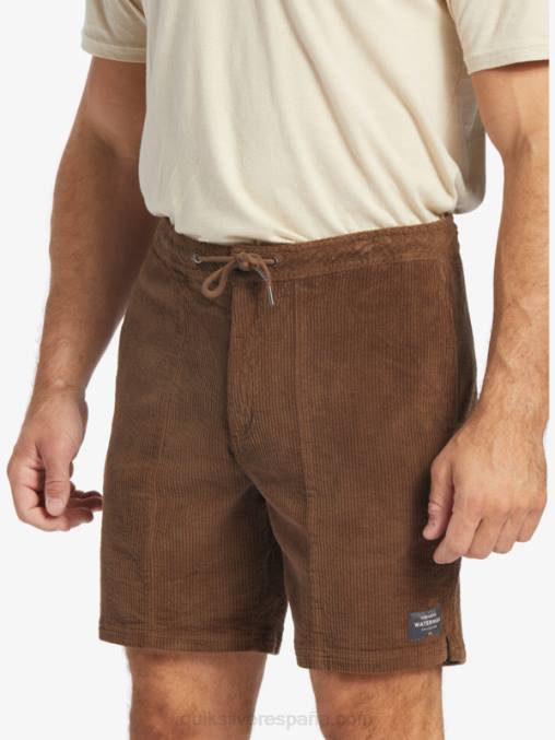 tierra oscura shorts de pana Waterman Cordy D6T4D875 hombres Quiksilver