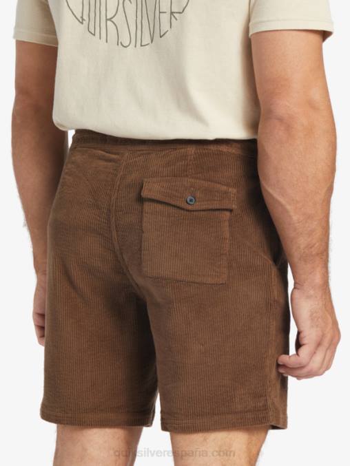 tierra oscura shorts de pana Waterman Cordy D6T4D875 hombres Quiksilver