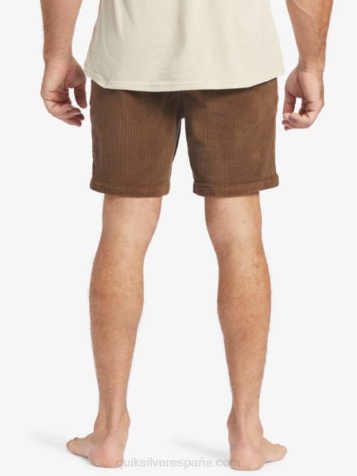 tierra oscura shorts de pana Waterman Cordy D6T4D875 hombres Quiksilver