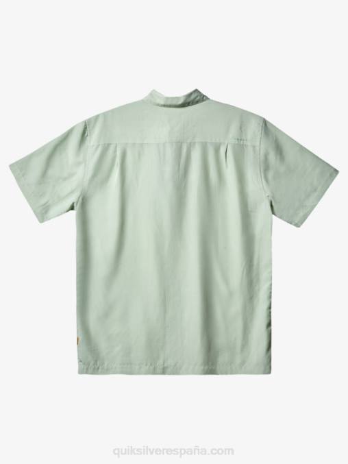 Kingscliff verde sutil playera de manga corta Waterman Kings Cliff D6T4D286 hombres Quiksilver