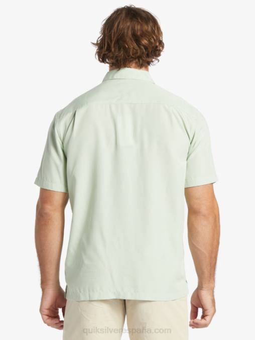 Kingscliff verde sutil playera de manga corta Waterman Kings Cliff D6T4D286 hombres Quiksilver