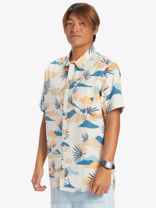 abedul lento aturdimiento ss camisa de manga corta aturdida lenta D6T4D666 hombres Quiksilver