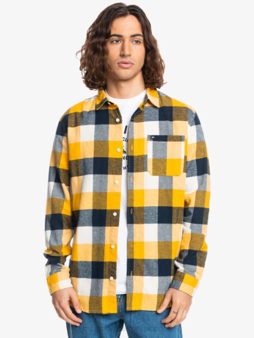 abedul madre mosca 223 camisa de franela de manga larga motherfly D6T4D1575 hombres Quiksilver