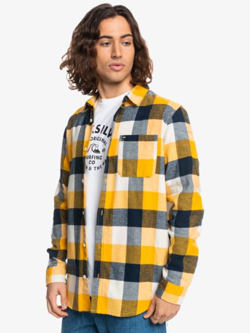 abedul madre mosca 223 camisa de franela de manga larga motherfly D6T4D1575 hombres Quiksilver
