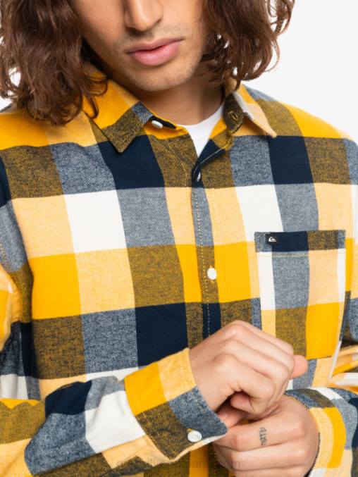 abedul madre mosca 223 camisa de franela de manga larga motherfly D6T4D1575 hombres Quiksilver