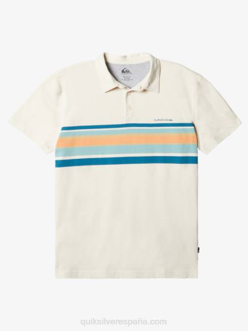 abedul rayado lite 1 playera tipo polo de manga corta con rayas ligeras D6T4D1625 hombres Quiksilver