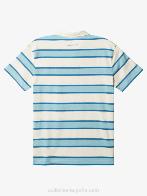 abedul rayado lite 3 playera tipo polo de manga corta con rayas ligeras D6T4D1622 hombres Quiksilver