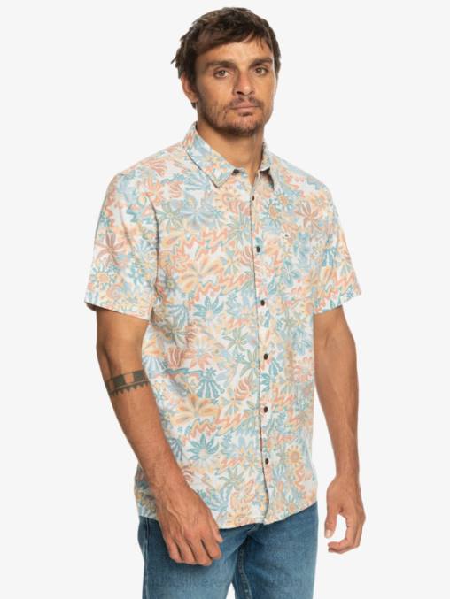 abedul surfadelica playera manga corta surfadelica D6T4D968 hombres Quiksilver