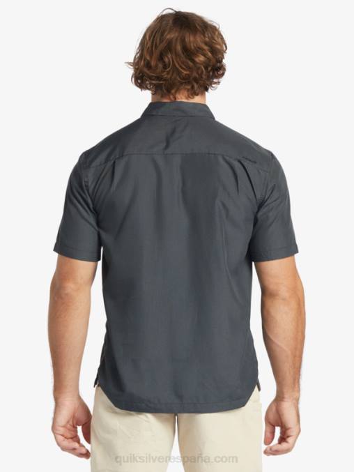acantilado de los reyes negros playera de manga corta Waterman Kings Cliff D6T4D283 hombres Quiksilver