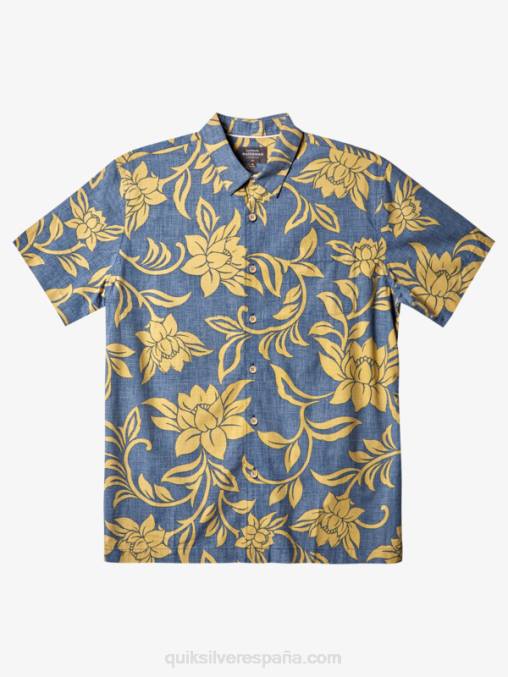 alférez azul cada fin de semana w camisa de manga corta waterman cada fin de semana D6T4D290 hombres Quiksilver