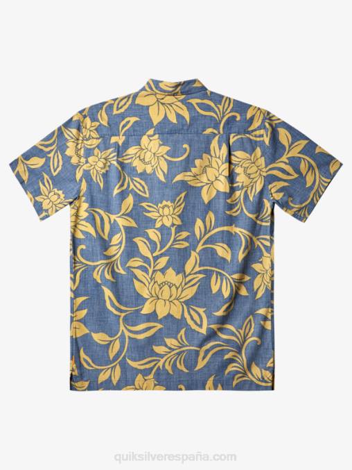 alférez azul cada fin de semana w camisa de manga corta waterman cada fin de semana D6T4D290 hombres Quiksilver
