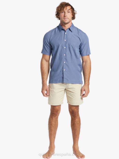 alférez reyes azules acantilado playera de manga corta Waterman Kings Cliff D6T4D282 hombres Quiksilver
