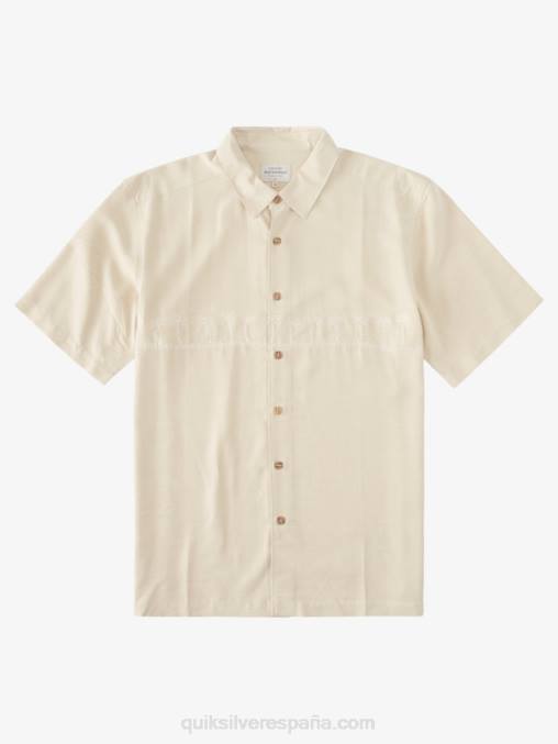 arroz integral camisa antiarrugas premium waterman tahiti palms D6T4D869 hombres Quiksilver