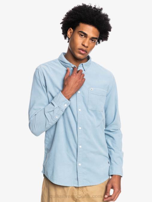 ashley azul camisa de manga larga con rastro de humo D6T4D1225 hombres Quiksilver