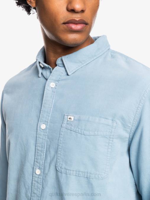 ashley azul camisa de manga larga con rastro de humo D6T4D1225 hombres Quiksilver