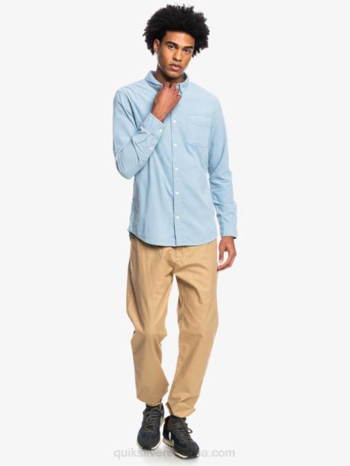 ashley azul camisa de manga larga con rastro de humo D6T4D1225 hombres Quiksilver