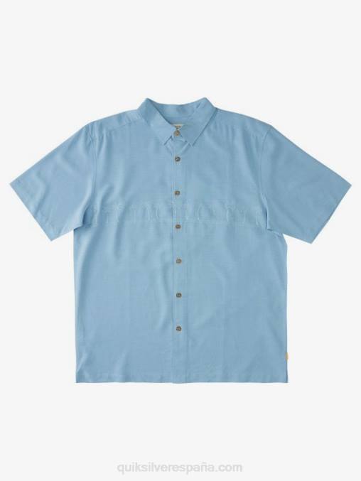 azul anochecer camisa antiarrugas premium waterman tahiti palms D6T4D870 hombres Quiksilver