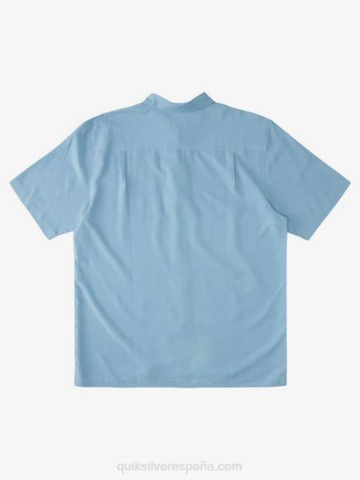 azul anochecer camisa antiarrugas premium waterman tahiti palms D6T4D870 hombres Quiksilver