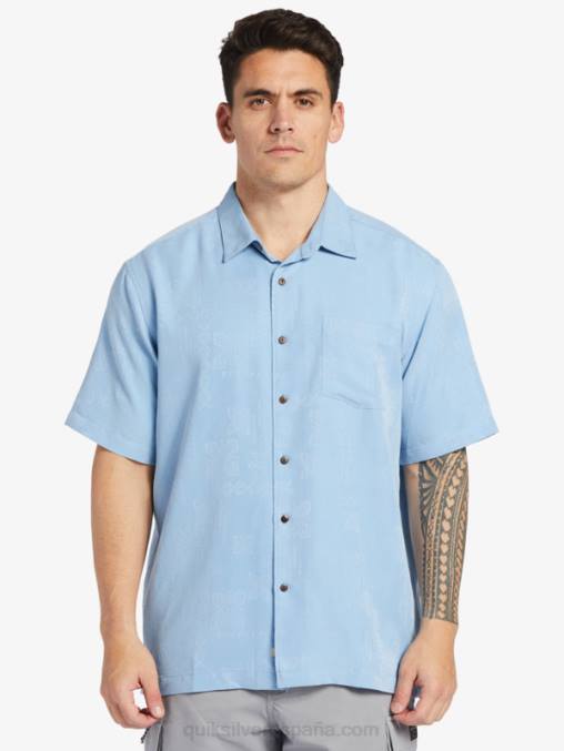 azul anochecer camisa manga corta waterman manele bay D6T4D800 hombres Quiksilver
