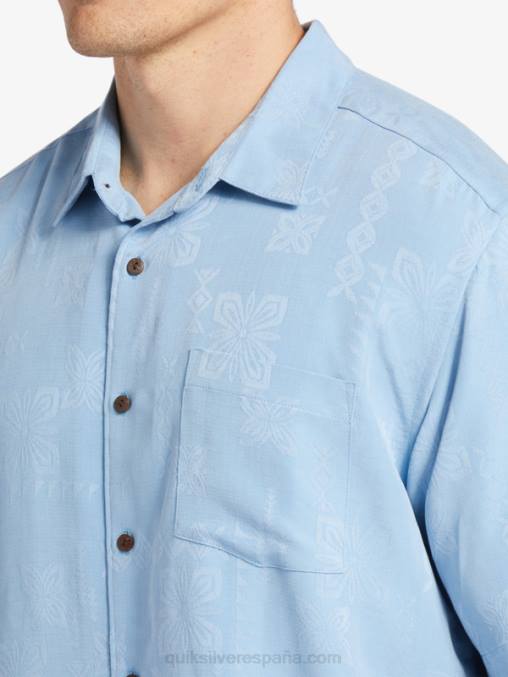 azul anochecer camisa manga corta waterman manele bay D6T4D800 hombres Quiksilver
