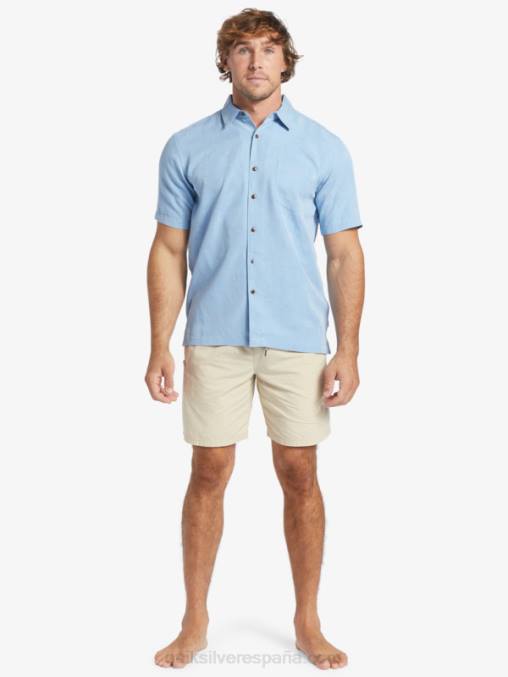 azul anochecer camisa manga corta waterman manele bay D6T4D800 hombres Quiksilver