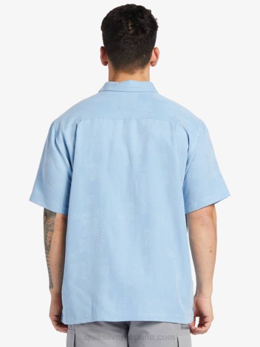 azul anochecer camisa manga corta waterman manele bay D6T4D800 hombres Quiksilver