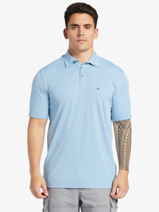 azul anochecer polo de manga corta waterman waterpolo D6T4D248 hombres Quiksilver