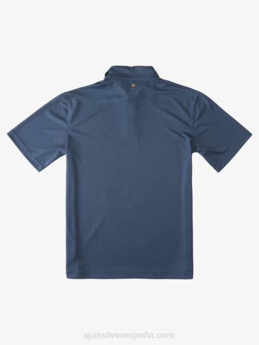 azul marino medianoche polo de manga corta waterman waterman D6T4D96 hombres Quiksilver