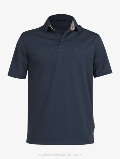 azul marino medianoche polo de manga corta waterman waterman D6T4D96 hombres Quiksilver