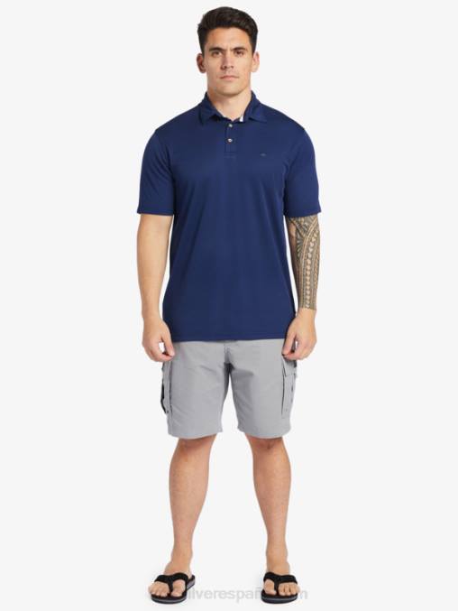 azul marino medianoche polo de manga corta waterman waterman D6T4D96 hombres Quiksilver