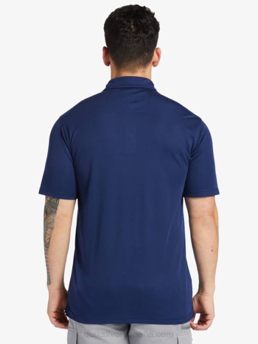 azul marino medianoche polo de manga corta waterman waterman D6T4D96 hombres Quiksilver