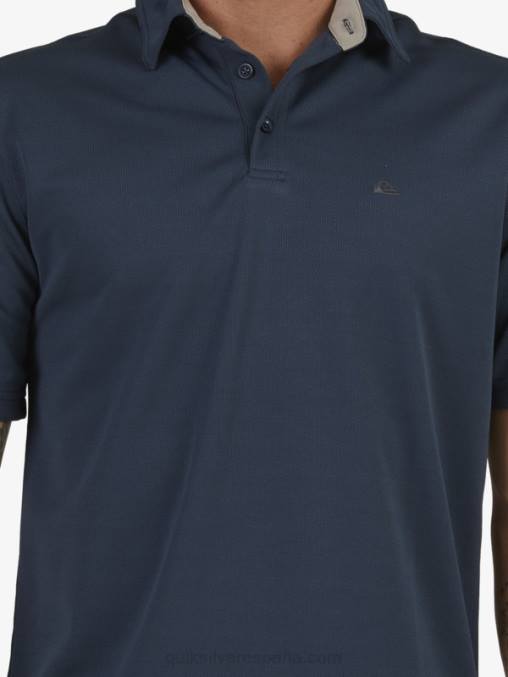 azul marino medianoche polo de manga corta waterman waterman D6T4D96 hombres Quiksilver