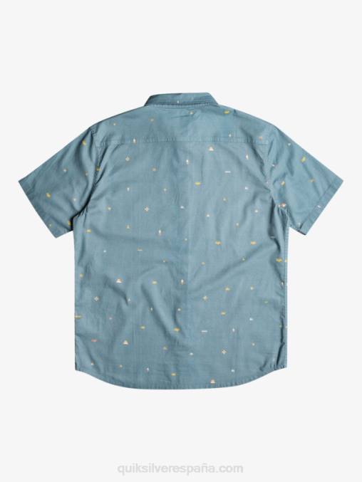 azul provincial espaciado camisa de manga corta espaciada D6T4D1629 hombres Quiksilver