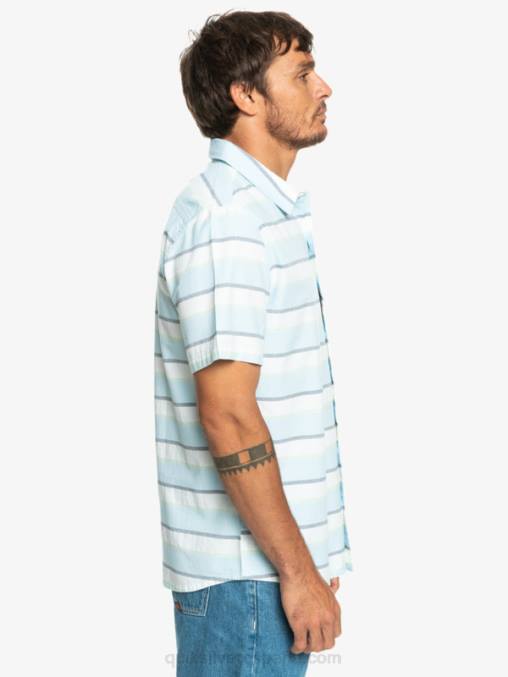 blanco cali amanecer 231 camisa de manga corta cali amanecer D6T4D1206 hombres Quiksilver
